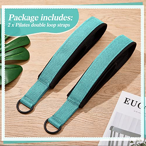 2-Pcs-Pilates-Straps-Pilates-Double-Loop-Straps-Pilates-Reformer-Straps-Pilates-Accessories-Yoga-Exercise-Straps-Pilates-Accessories-Fitness-D-Ring-Straps-for-Home-Gym-Workout