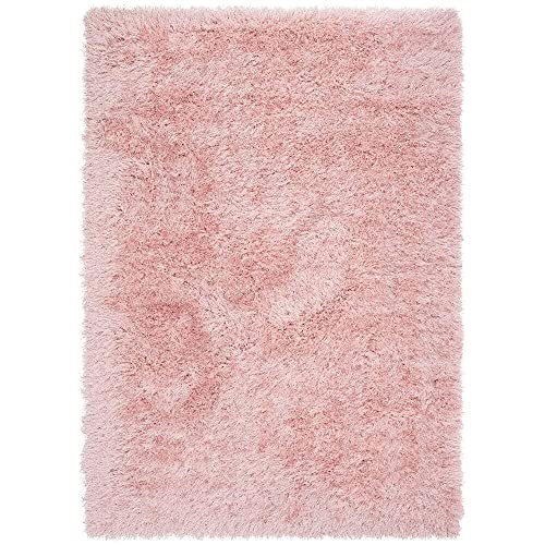 Image of F & B RUGS ; SUPERIOR QUALITY PRODUCTS Firoz and Brothers Handwoven Super Soft Indoor Modern Shag Microfibre Silky Fluffy Smooth 2x6 feet Peach