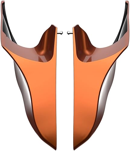 Miniatura 357 de Advanblack Barracuda - Cubiertas laterales estiradas plateadas (brillantes), paneles extendidos para Harley Touring Street Glide Road Glide Electra