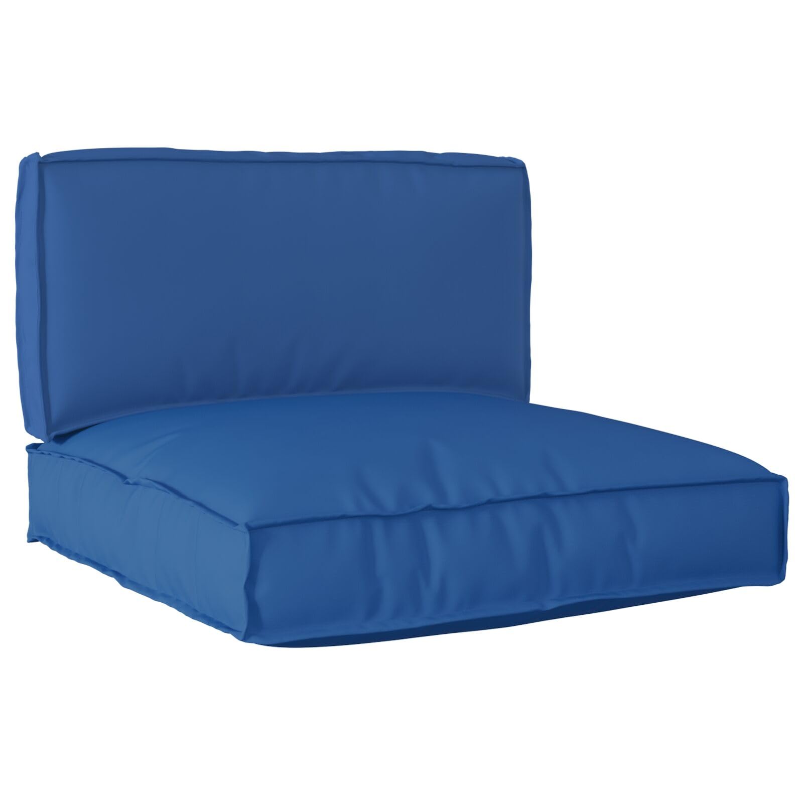 Palettenkissen 2er Set Royalblau Polyester Standard