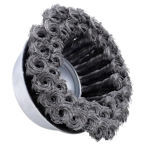 Image of Shark 14049 5 /8-11NC 0.014-Gauge Wire 4-Inch Double Row Knotted Cup Brush
