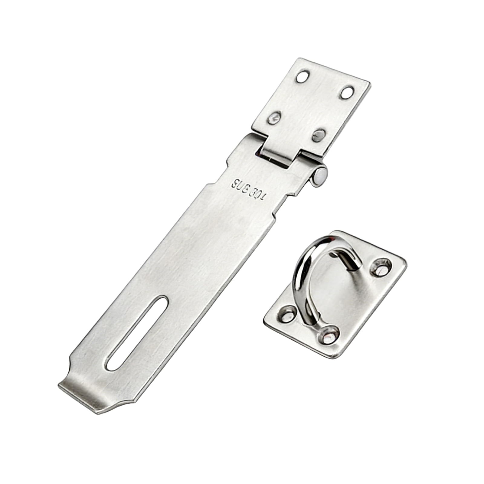 Hasp Staple Shed Latches Stainless Steel Door Replacement Padlock Clasp Hardware for Enhances Home Security Stainless Steel Door Padlock Clasp Hardware