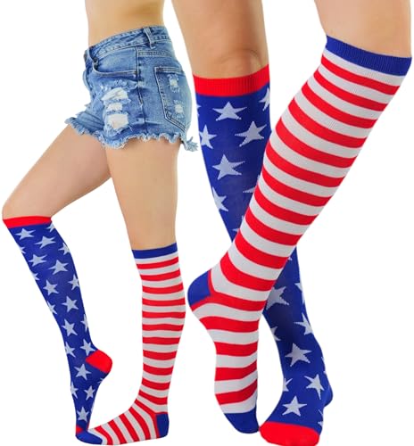 Image of ToBeInStyle Women's Acrylic Knee High Print Socks