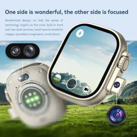 Image of SE HUB smartwatch 7-in-1 with SIM Card, HD Camera, 8 Gb Ram & 64 Gb Storage | Fitness Tracker, Bluetooth Calling, Heart Rate Monitor, Music & More | Ultimate Watch for Daily Use & Gifting (Silver)