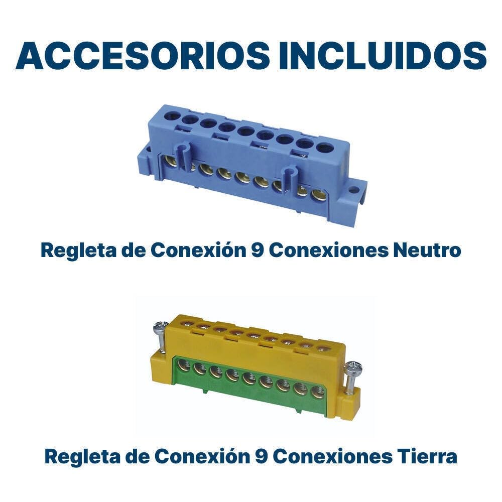 Cuadro Eléctrico 80 Módulos De Empotrar - empotradas. Filas - Envolvente Para Protecciones - Instalación Segura - Medidas 505 x 650 x 110 Mm