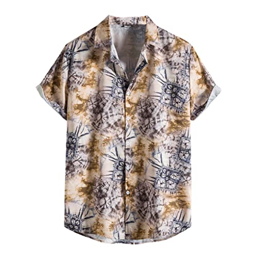 Chemise hawaïenne Dninmim vêtement d'été léger pour homme XL