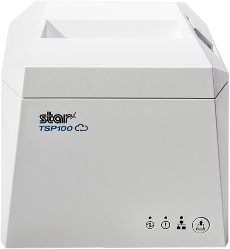 Miniatura 7 de Star Micronics TSP143IVUW Wi-Fi (WLAN)USB-CEthernet (LAN) Impresora térmica de recibos con CloudPRNT, cortador y fuente de alimentación interna -