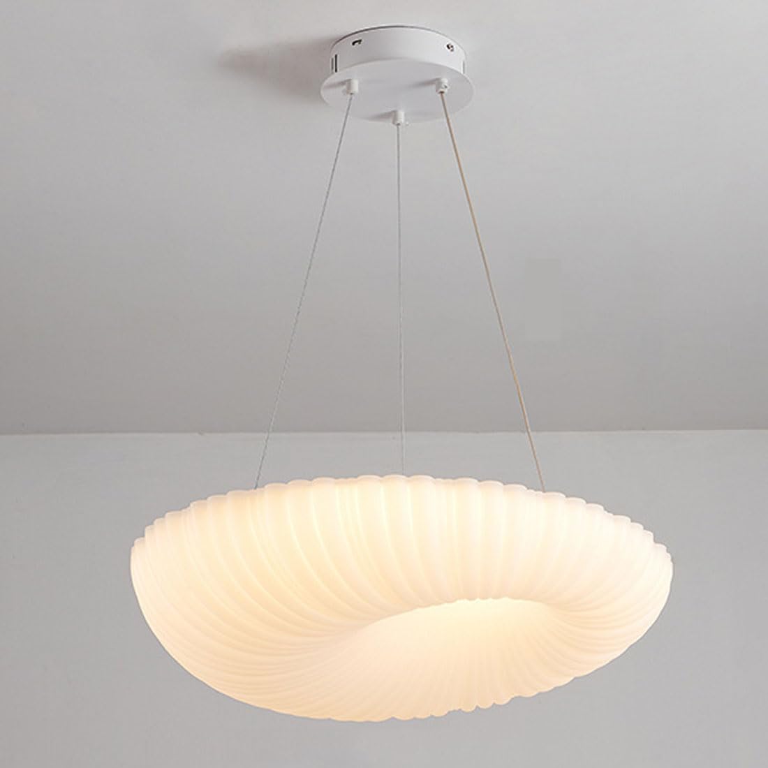 HXYSXHJUO Scandinavian full spectrum chandelier, led shell eye protection for living room dining table bedroom study lamps and lanterns,chandeliers