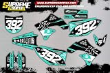  Kit adesivi opachi Kawasaki KXF 250 450 2009 2012 ADESIVI STICKERS KLEBER AUFKLEBER