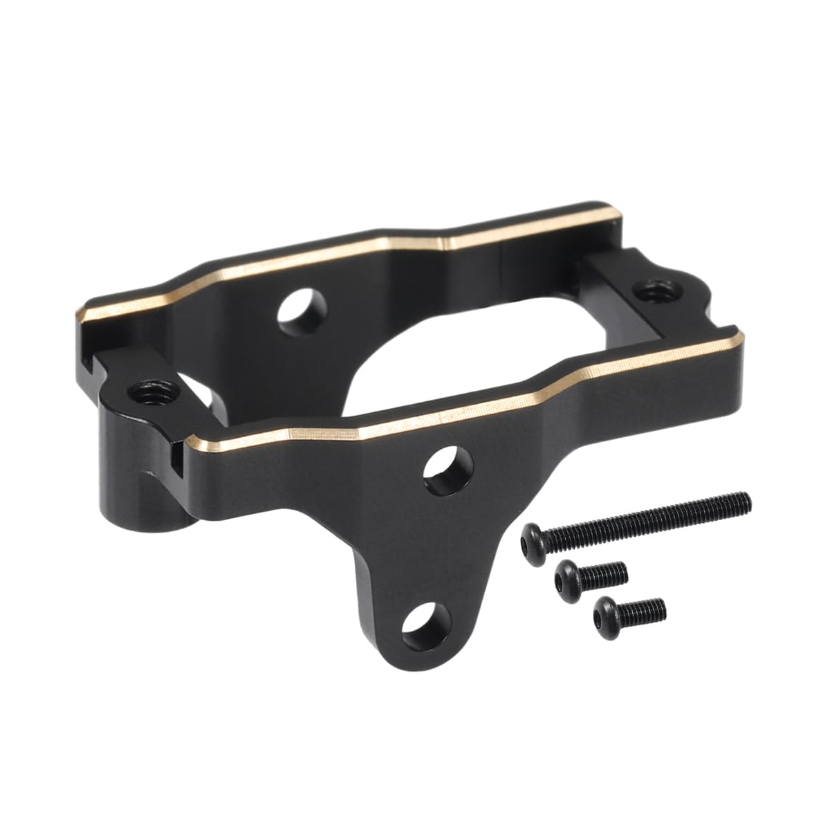 Brass Servo Mount Bracket for TRX4M Stock Servo 1/18 RC Crawler Car Upgrade Parts, Black