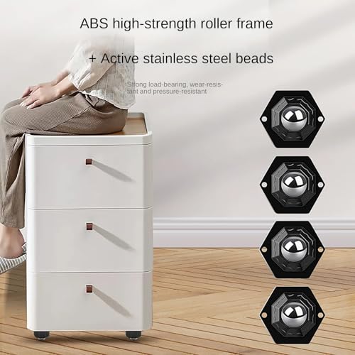 8 Pack Self Adhesive Caster Wheels, Swivel Wheels for Furniture, Load Capacity 30 LBS Per Caster Wheels 1 Inch, Low Profile Paste Universal for Storage Box, Small Appliance Storage Bins (8)