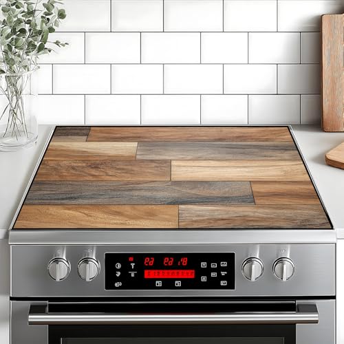 Image of Stove Top Cover for Home Decoration Kitchen Pad Washable Cooktop Covers Countertop Stove Protector Mat for Home Kitchen Cooktops (brown, 28 inchx20 inch)