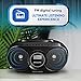 Philips Portable CD Player Boombox, Stereo Dynamic Bass Boost Speakers, Lightweight FM Radio CD Player with LCD Display, USB Playback, Aux Line-in, Boombox Portable for Home AZ318B/37