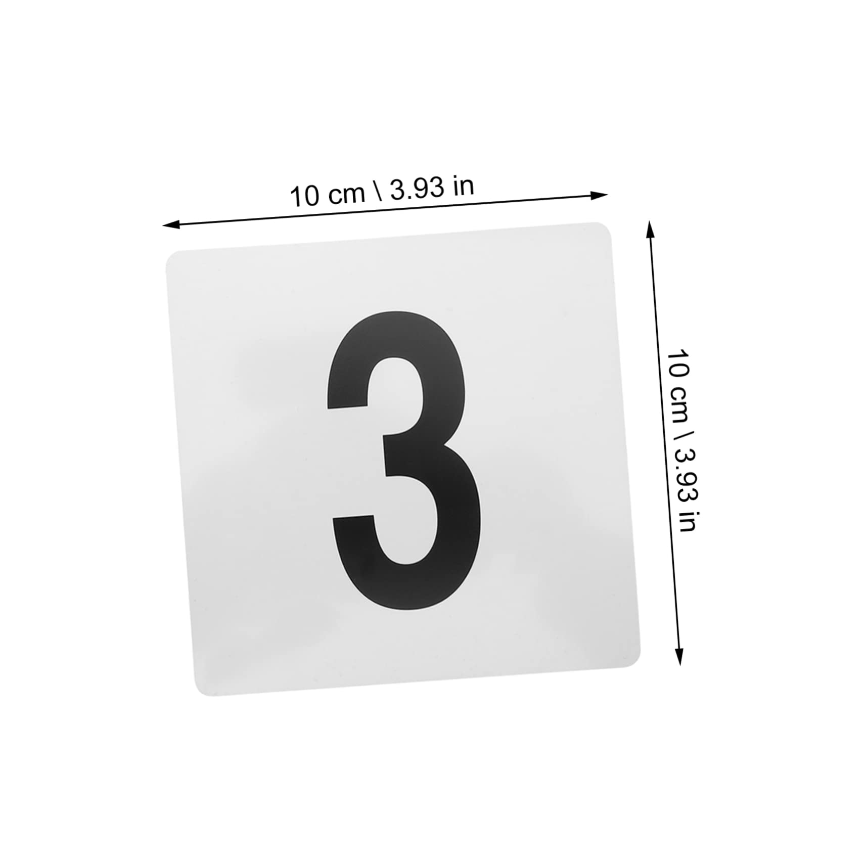 Ciieeo 1Set Double Sided Table Number Cards for Weddings Anniversaries and Events Lightweight Practical Design for Identification for Restaurants and Parties