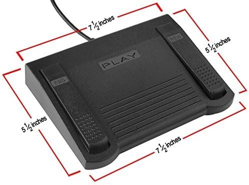 in-USB-1 Infinity USB Foot Pedal for Computer Transcription