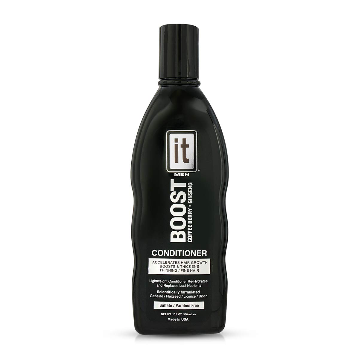 BOOST IT Conditioner for Men, 10.2oz | Infused with Biotin & Ginseng | Instant Hair Growth | Thickens Thinning & Fine Hair | Instant Hydration & Moisture Locking | Repair & Restore Damaged, Dry Hair
