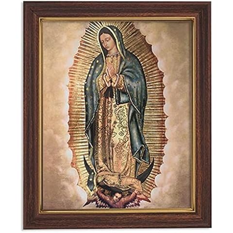 Gerffert Collection Our Lady of Guadalupe Framed Portrait Print, 13 Inch (Wood Tone Finish Frame) Cover