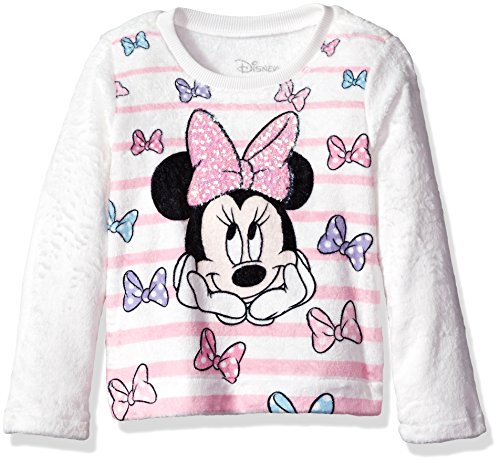 Disney Girls' Minnie Mouse Woobie Long Sleeve Pullover Sweater