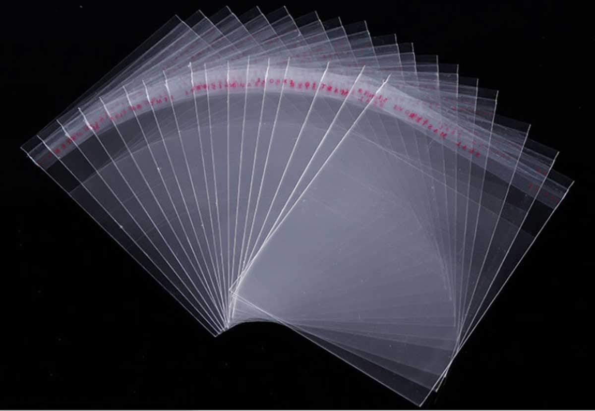300 Pack Self Sealing Bags Clear Bags Plastic OPP Pouches, Poly Bags, 2mil, 12 1/8'' x 11 3/4''~23 1/2'' x 27 7/8'' (14 7/8'' x 22'')