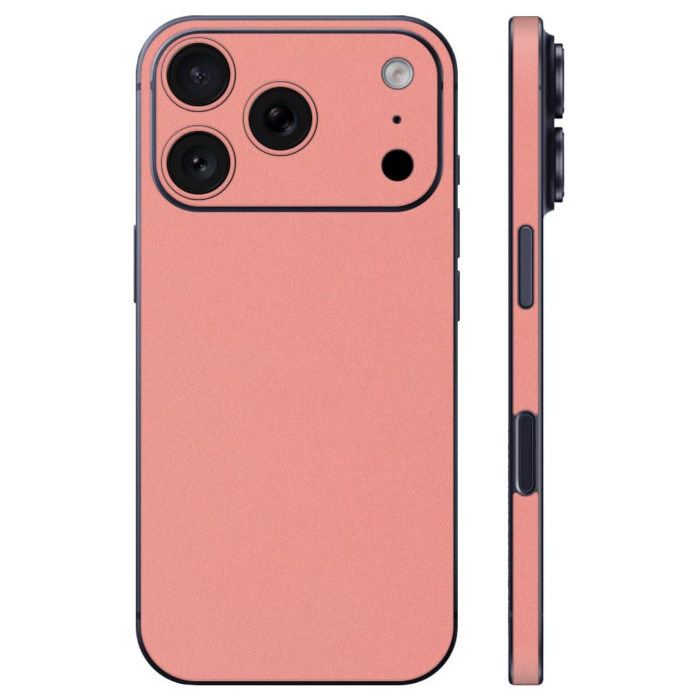 Amazon | wraplus スキンシール iPhone17 Pro 対応 [サーモンピンク
