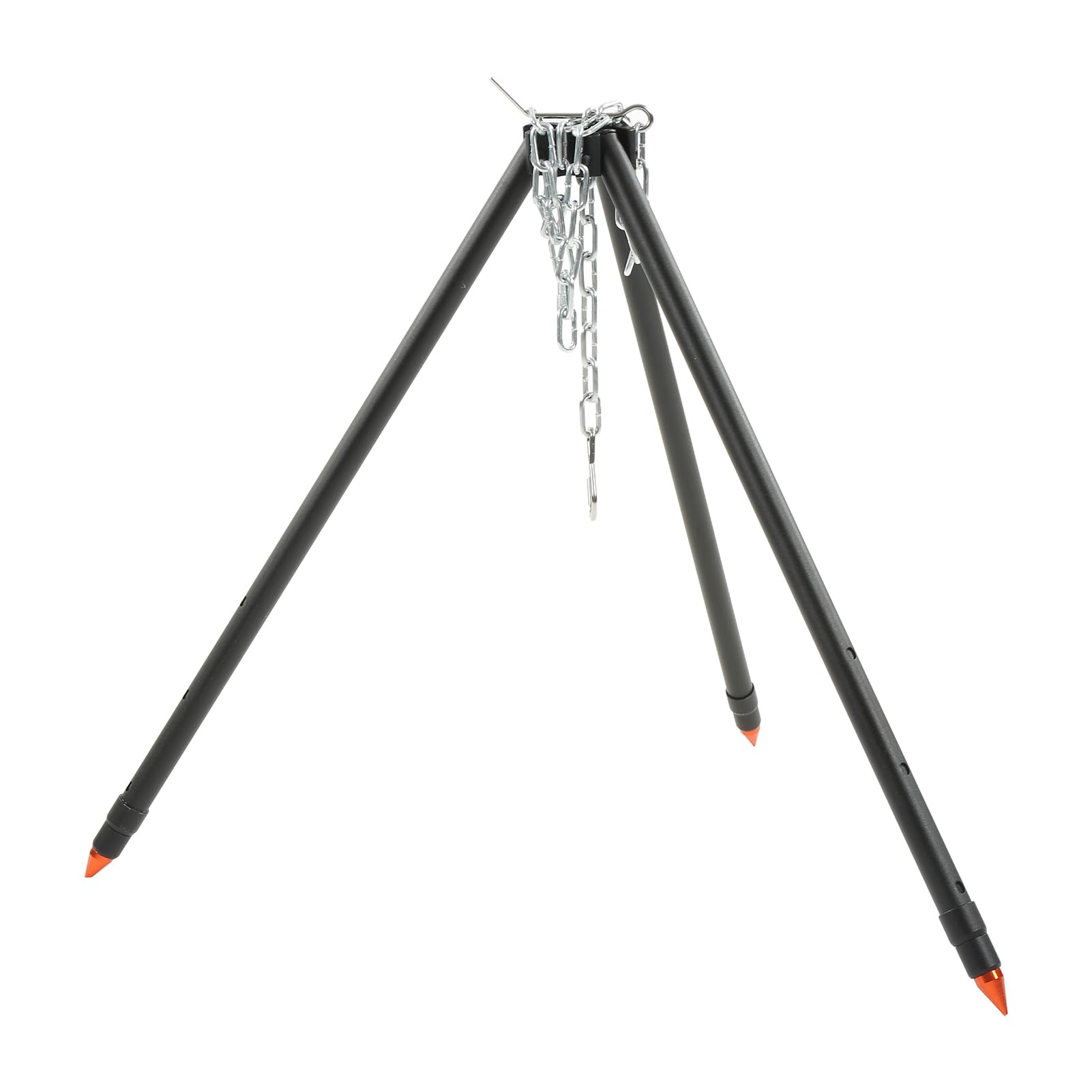 Gavigain Camping Tripod, Height Regulable Fire Cooking Tripod, Campfire Tripod with Anti Slip Protective Foot and Carrying Bag