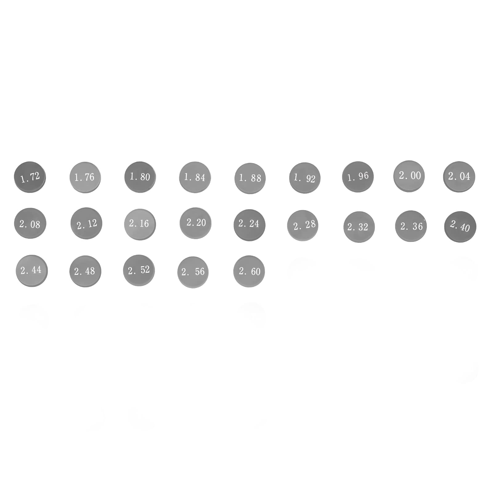 AHL 8.85mm 69pcs 1.72-2.60mm kit Ventil shim Ventile einstellen kompatibel mit 505SX-F 2008-2009 / 505XC-F 2008-2009 / 505SX ATV 2009-2011