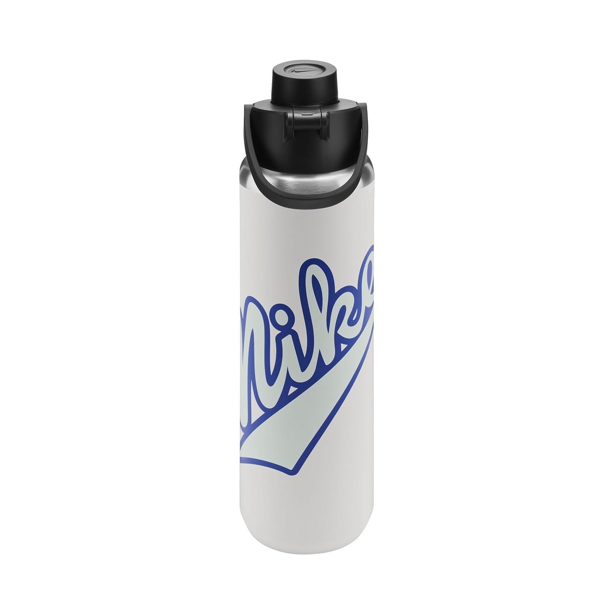 Nike SS Recharge Chug Bottle 24oz 709 ml Stainless Steel Water Bottle Sports Bottle Training Graphic, Sail/Black/Game Royal/Glacier Blue