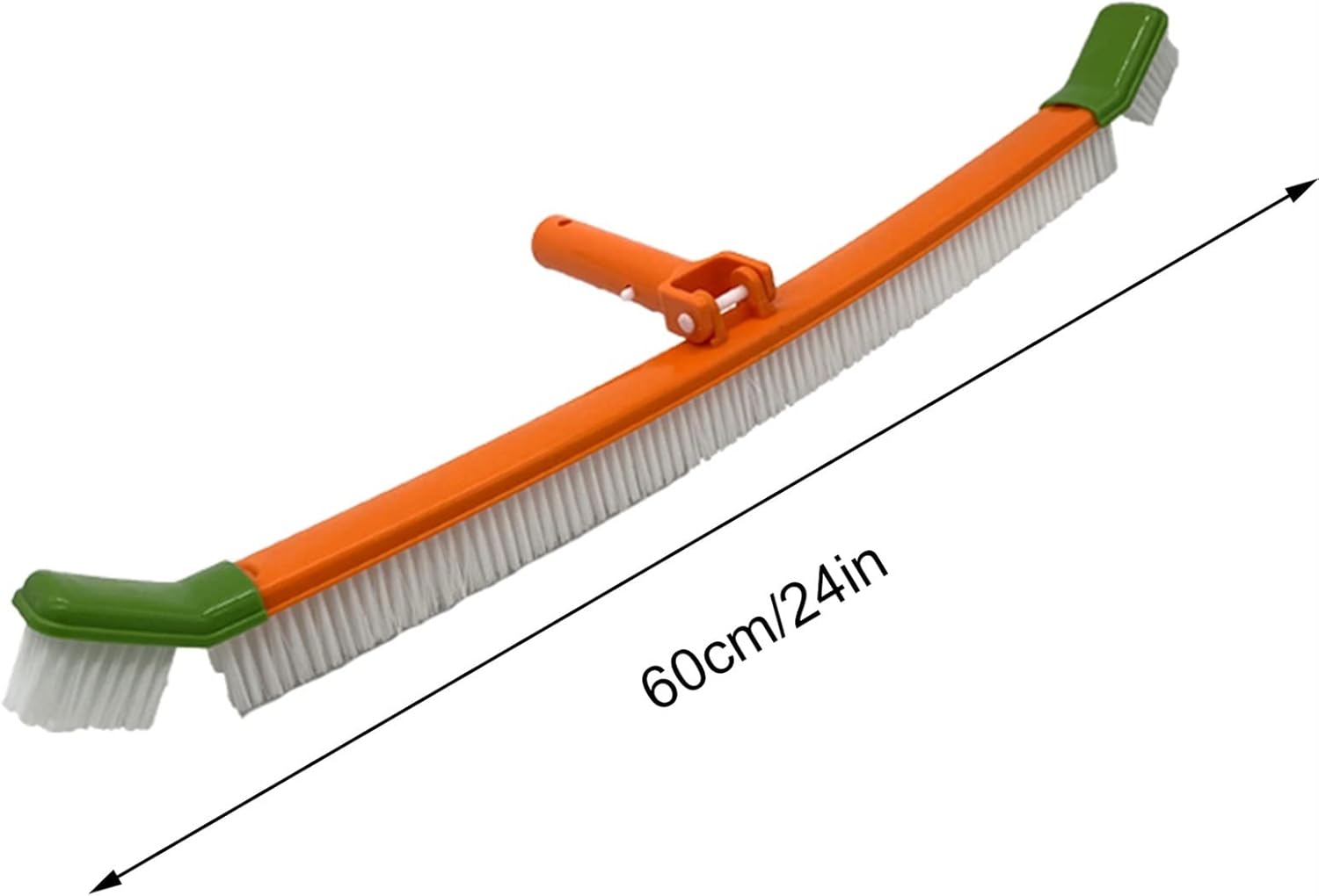 Pool Brushes Swimming Pool Scrub Brush Effective Algae Scrubber with Extended Arc-Shaped Brushes Suitable for Corner Tile Floor Cleaning