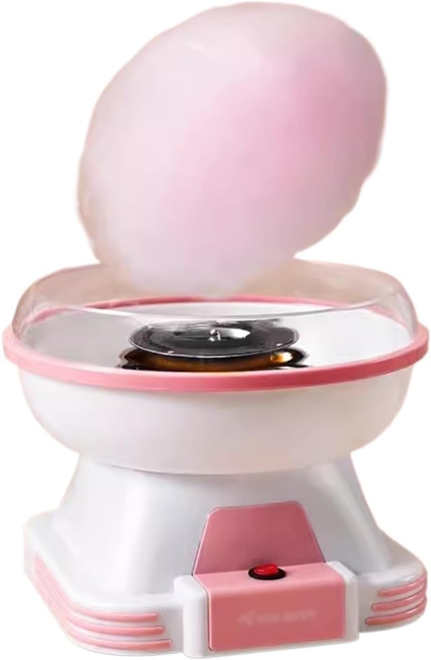 Máquina para Hacer Dulces, Totalmente automática, para Uso doméstico, Hecha a Mano, Mini Dulces de Colores, para Hacer algodón de azúcar (Rosa)