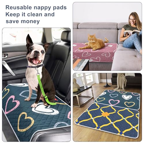 Miss Good 3 Pack Guinea Pig Cage Liners Reusable Guinea Pig Bedding Fast Absorbent Waterproof Puppy Pee Pads Washable Air Dried Pee Mat for Small Animals Pet Cat Hamster Rabbit Bedding 28‘’x 35‘’ - Image 7