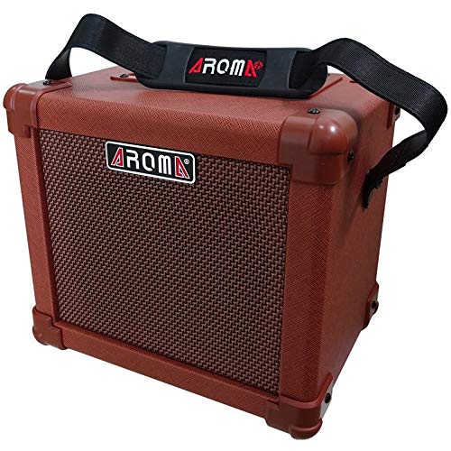 Image of Amp, Aroma 10W Acoustic Guitar Amplifier - BROWN