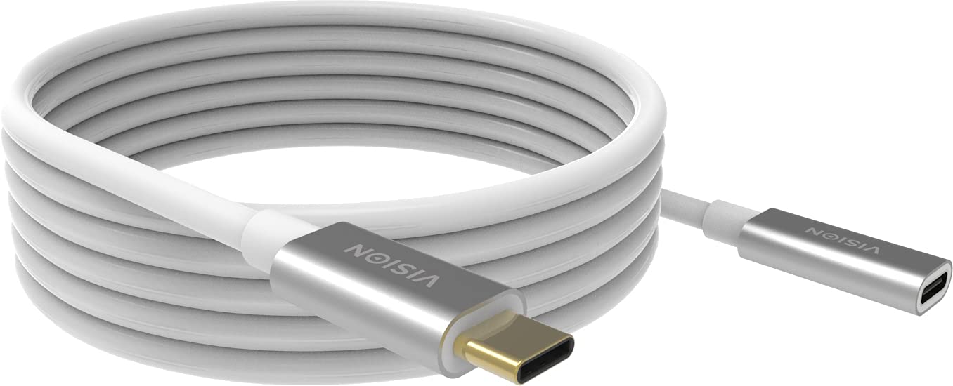 Vision TC 2MUSBCEXT USB Cable 2 m 3.1 (3.1 Gen 2) USB C White