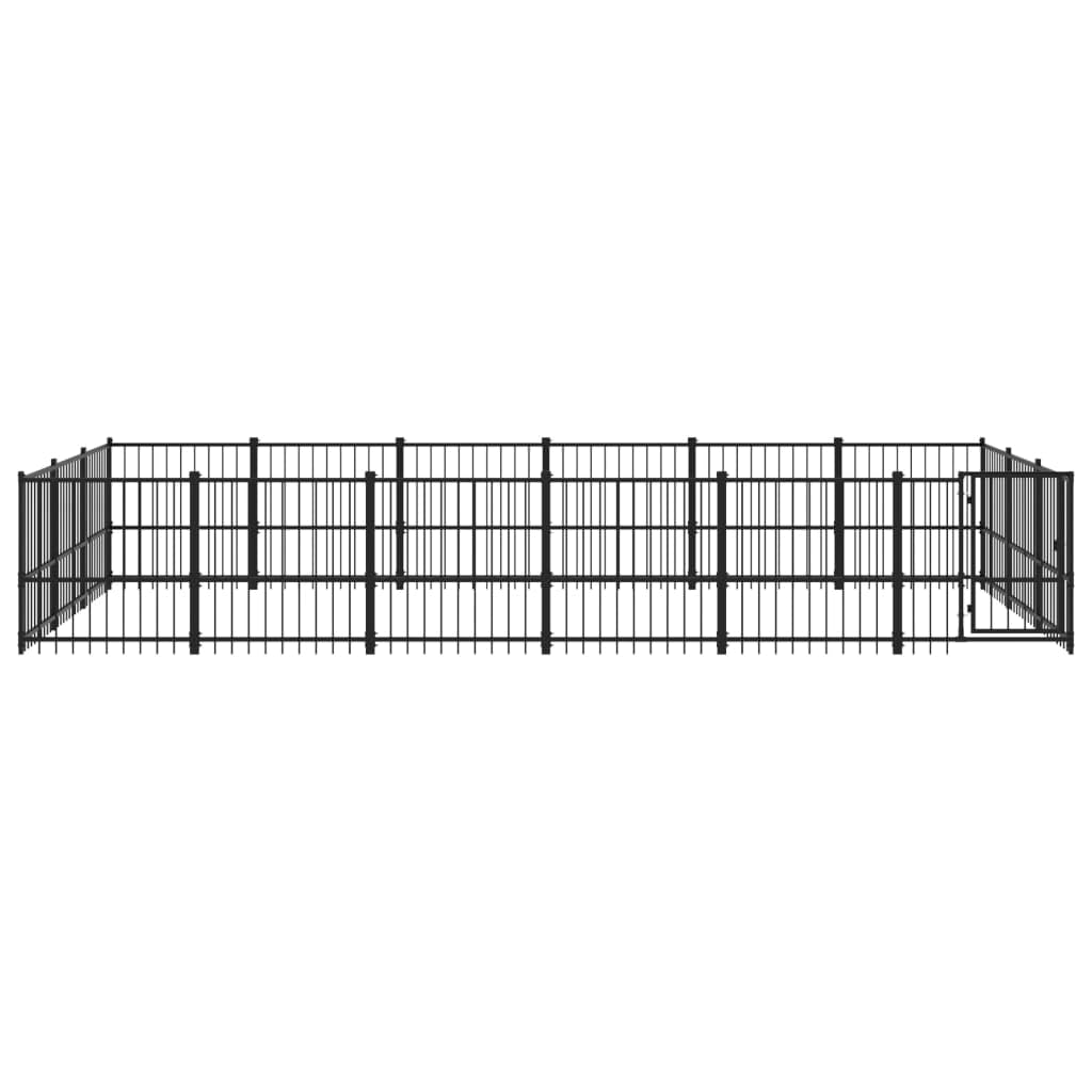 Forniture per cani Cuccia per cani da esterno in acciaio 16,94 m Animali e forniture per animali domestici