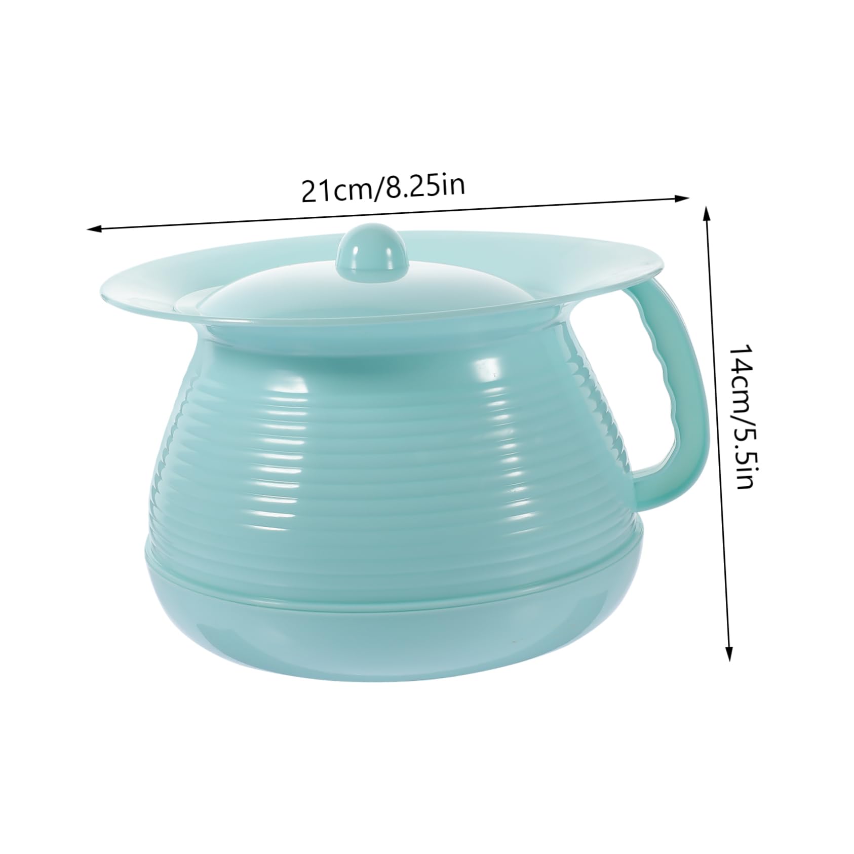 Cabilock Vasino Portatile per Bambini in Plastica con Coperchio Antigoccia e Superficie Liscia, Blocca gli Odori per Uso Domestico in Hotel, Design Semplice e Funzionale