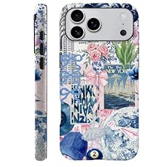 Collage Tulip Lotus Flower Bow Blue