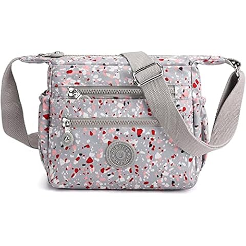 Fshyogasr Womens Crossbody Bag Multi Pocket Large Capacity Travel Bag Waterproof Shoulder Bag Messenger Hobo Bag Handbag Cover