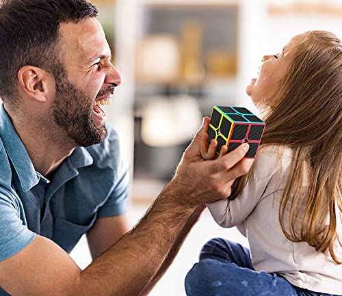 Roxenda 2X2X2 Speed Cube, 2 By 2 Magic Cube Smooth Puzzle Cube 50Mm (Carbon Fiber) #TOP5