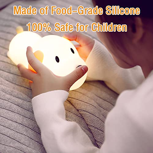 Ledholyt Night Light For Kids,Cute Silicone Nursery Puppy Lamp For Baby And Toddler,Animal Nightlight For Boys And Girls,Squishy Night Lamp For Bedroom,Kawaii Bedside Lamp For Kids Room(Puppy) #TOP3