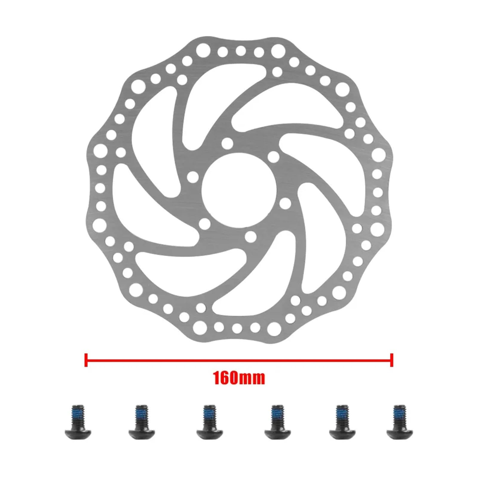 Tarcza hamulcowa 160mm do hulajnogi elektrycznej Ultra DT3 SPIDER Storm Rotor Klocki hamulcowe ze stali nierdzewnej