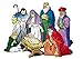 AWS Vetrofania Adesiva Natività Natale Nascita Gesù Bambino Finestra Window Stickers Sacra Famiglia Christmas Nativity Holy Family Adesivo (24_x_19_cm)