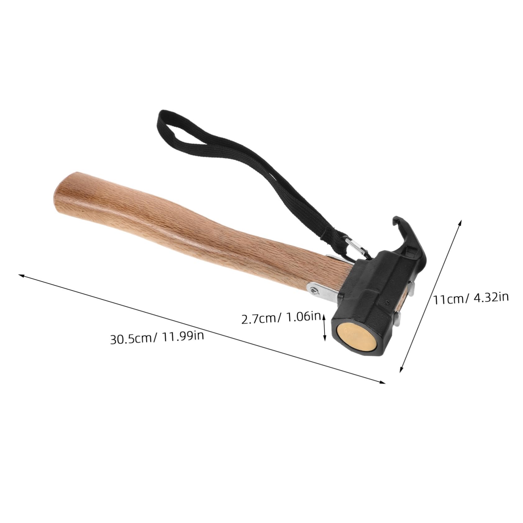 IWOWHERO Camping Hammer Mallet Puller Tent Stake Tool Outdoor Hammer for Hiking Non-slip Head Mallet Camping Accessories