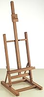 Vista 2 de Mabef Caballete de mesa M/14, caballete de escritorio de madera de haya engrasada, uso en interiores para aceite, acrílico y pastel, soporta hasta 5