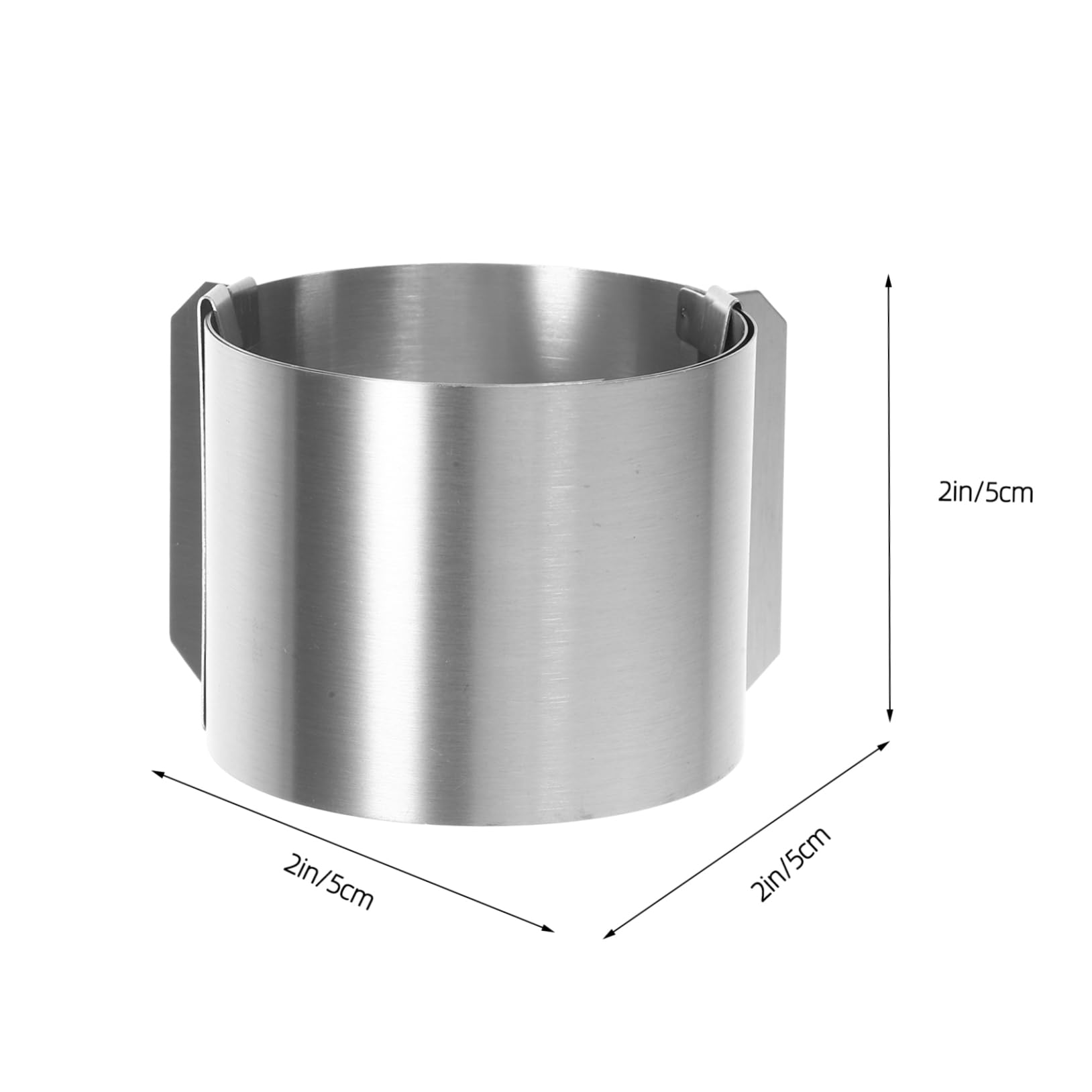VALICLUD Stainless Steel Cake Ring Mold Adjustable Mousse Ring for Baking for DIY Cakes Pastries and Mousse Desserts for Various