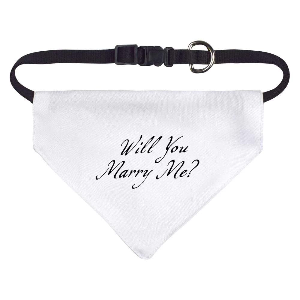 Small 'Will You Marry Me?' Dog/Cat/Pet Bandana (PD00063695)
