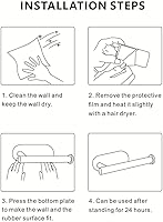 Vista 2 de Soporte de papel higiénico autoadhesivo de alta calidad grueso SUS304 de acero inoxidable a prueba de óxido, soporte para rollo de papel higiénico