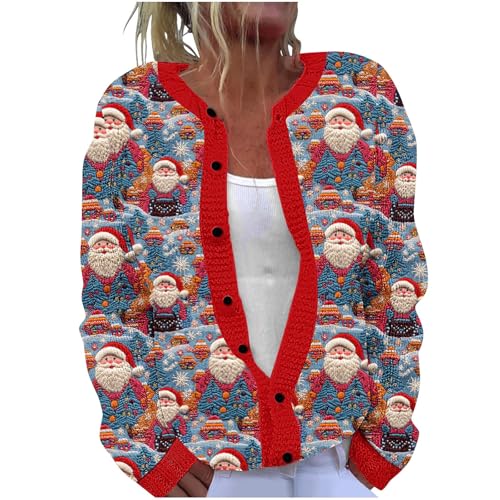 Crochet Knit Cardigan Festival Christmas for Women Fall Winter Graphic Outfit Women 2025 Fashion