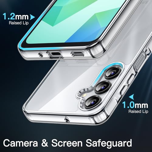 JETech Case for Samsung Galaxy A16 5G / 4G 6.7-Inch, Non-Yellowing Shockproof Bumper Protective Phone Cover, Anti-Scratch Hard PC Back (Clear) JETech Case for Samsung Galaxy A16 5G / 4G 6.7-Inch, Non-Yellowing Shockproof Bumper Protective Phone Cover, Anti-Scratch Hard PC Back (Clear)