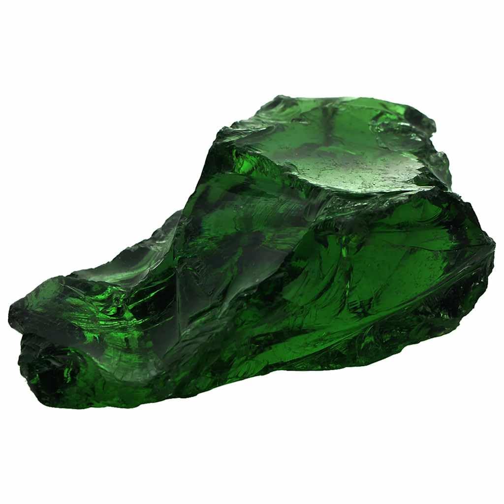 Pietre per gabbioni in vetro verde, 60-120 mm, 25 kg, pietre decorative da giardino per gabbioni, decorazione da giardino, bordo prato, recinzione per aiuole, terrazze e cortili