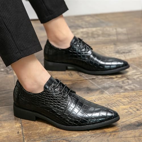 YZABEL Men's Formal Dress Shoes Classical Style Shoes for Men Slip On PU Leather Classic Lace-up Formal Oxford Casual Work Office Comfortable Business Shoes2