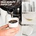 Vumdua 300 Pcs 6 oz Disposable Paper Cups, Hot Cold Beverage Drinking Cup for Coffee, Water, Tea, Juice, Espresso & Cortado (White)